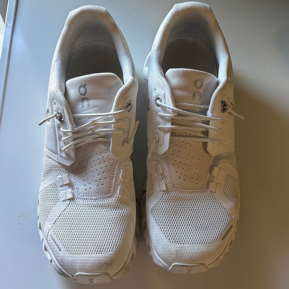 On Running Women’s White Mesh Athletic Shoes